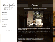 Tablet Screenshot of pizzeria-da-angelina.de